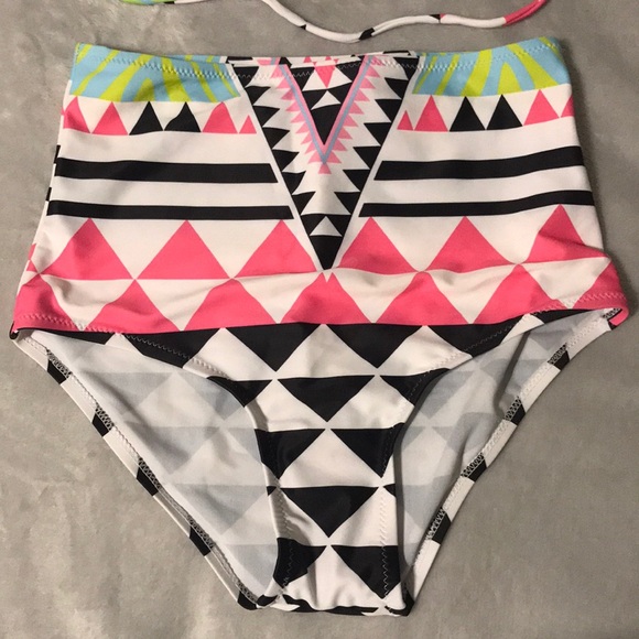 Aztec/tribal print high waisted bikini - Picture 3 of 4